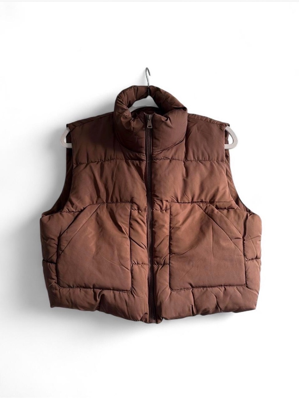 Love Tree Brown Puffer Vest Women's Size L
Diamond Quilted Full Zip